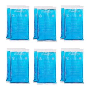 relaxdays Kühlpads Rechteck 10039564_0 blau 15,0 x 8,0 cm, 12 St.