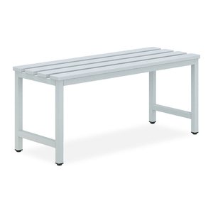 Kunststoff-Sitzbank mit Schuhrost (optional) - 1000-2000 mm (1000 x 380 x 440 mm)