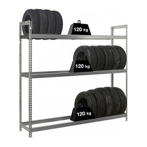 Simonrack Reifenregal AUTOFORTE 8435104947456 silber 150,0 x 45,0 x 200,0 cm