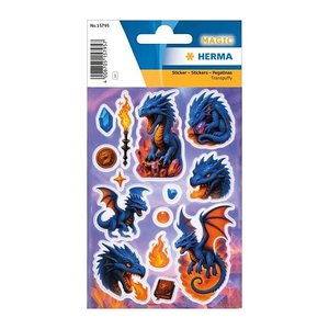 HERMA Sticker MAGIC Dragon Transpuffy