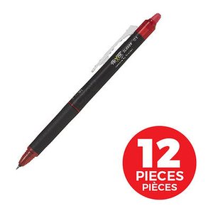 PILOT FRIXION point CLICKER Tintenroller schwarz 0,3 mm, Schreibfarbe: rot, 1 St.