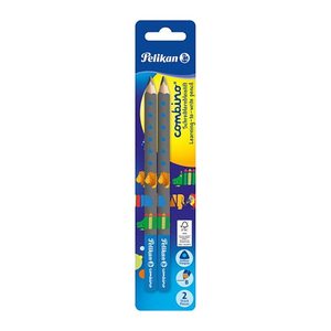 Pelikan Combino Schreiblern- Bleistifte B blau mit Tiermotiv, 2 St.