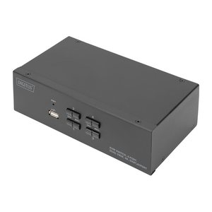 DIGITUS KVM Switch, 4-Port, Dual Display, 4K, DisplayPort