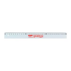 KUM Lineal L03 Softie Flex 30,0 cm, transparent