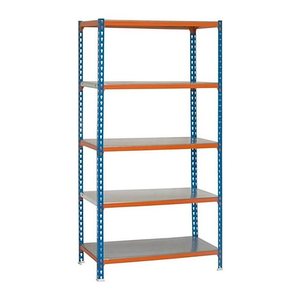 Simonrack Schwerlastregal SIMONCLICK PLUS 5/400 8435104912720 blau, orange, silber 100,0 x 40,0 x 200,0 cm