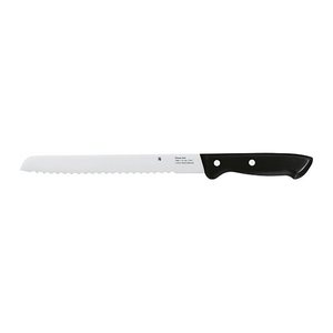 WMF Brotmesser Classic Line silber, schwarz glänzend, Klinge: 21,0 cm, 1 St.