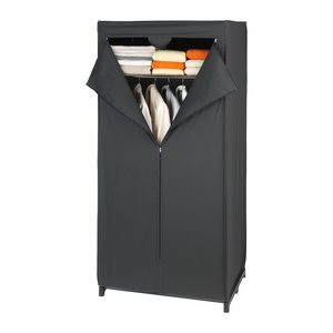 WENKO Stoffschrank Deep Black, 43821020100 schwarz 75,0 x 50,0 x 160,0 cm, 1 St.
