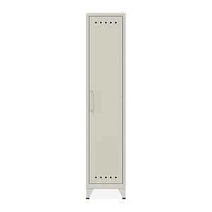 BISLEY Stahlschrank Fern Locker FERLOC696 verkehrsweiß 1 Fachboden 38,0 x 51,0 x 180,0 cm, aufgebaut, 1 St.
