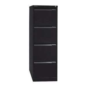 BISLEY Hängeregistraturschrank schwarz 4 Schubladen 41,3 x 62,2 x 132,1 cm, 1 St.