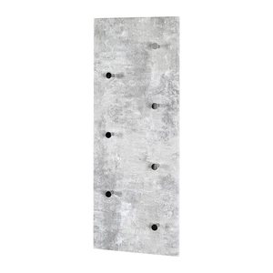 HAKU Möbel Wandgarderobe 42650 grau Holz 7 Haken 80,0 x 30,0 cm, 1 St.