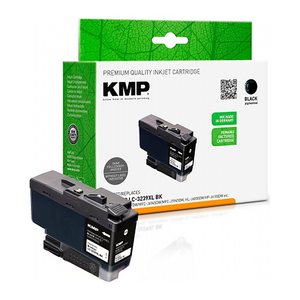 KMP  schwarz Druckerpatrone kompatibel zu brother LC-3239XLBK