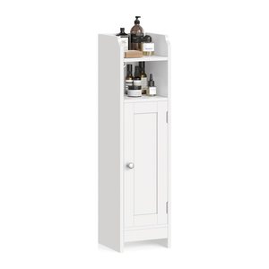 VASAGLE Badschrank weiß 18,0 x 20,0 x 80,0 cm