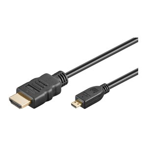 goobay HDMI /Micro HDMI Kabel 1,0 m schwarz, 1 St.