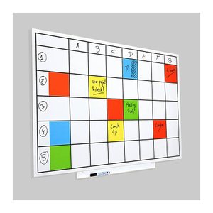 rocada Whiteboard Skin Planner 115,0 x 75,0 cm weiß lackierter Stahl