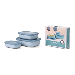 MEPAL Frischhaltedosen-Set Cirqula blau 0,5/1,0/2,0 l, 1 Set