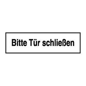 Hinweisaufkleber "Bitte Tür schließen" rechteckig 25,0 x 7,0 cm, 1 St.