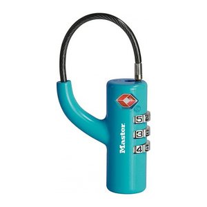 MASTER LOCK TSA Zahlenschloss Blau, 8,1 x 1,8 x 1,8 cm