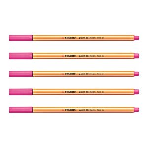 STABILO point 88 Fineliner pink 0,4 mm, 1 St.