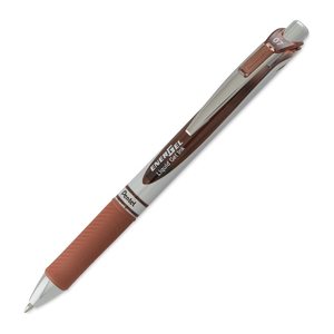 Pentel EnerGel BL77 Gelschreiber braun/silber 0,35 mm, Schreibfarbe: braun, 1 St.