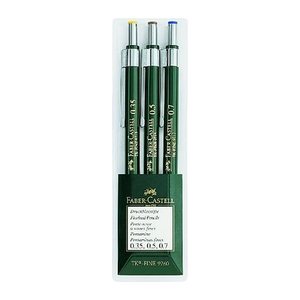 FABER-CASTELL Druckbleistifte grün HB 0,35 + 0,5 + 0,7 mm, 1 St.