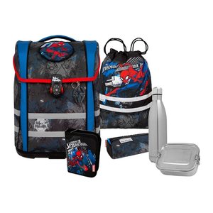 Mc®Neill Schulranzen-Set PERFECTO MARVEL SPIDER MAN Kunstfaser schwarz