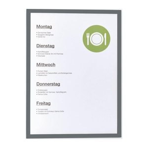 magnetoplan Magnetrahmen grau A4, 5 St.