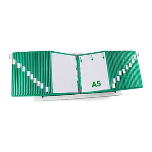tarifold Sichttafelsystem 435505 DIN A5 grün mit 50 St. Sichttafeln, 1 St.