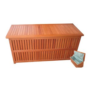 Garden Pleasure PLANO Gartenbox 277,51 l braun 130,0 x 55,0 x 58,0 cm, 1 St.