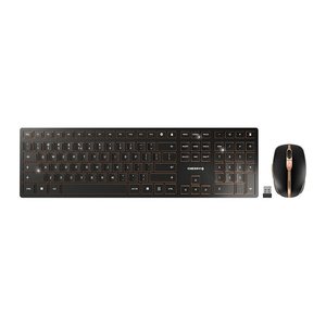 CHERRY DW9100 Wireless SLIM Maus&Tastatur EU schwarz/bronze