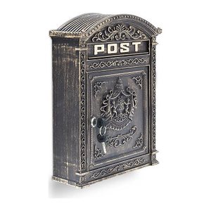 relaxdays Briefkasten Antik 10020107_490 bronze