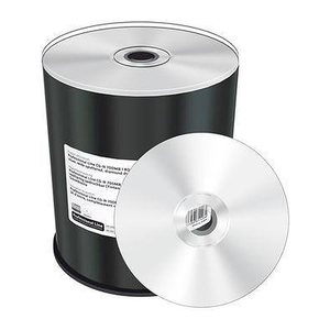 MediaRange CD-R 700MB 100pcs vollflächig bedruckbar silber