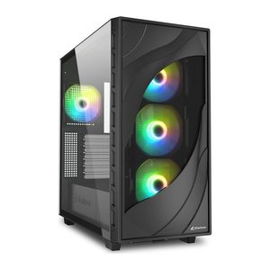 Sharkoon Gehäuse Rebel C80G RGB ATX 1xGlas schwa