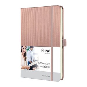 SIGEL Notizbuch CONCEPTUM ca. DIN A5 liniert, rose metallic Hardcover 194 Seiten, 1 St.
