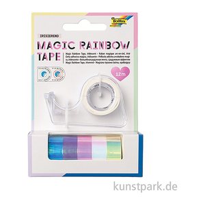 folia Magic Rainbow Deko-Klebeband glänzend 12,0 mm x 2,0 m 6 Rollen
