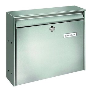 BURG WÄCHTER Briefkasten Borkum 3877 20390 silber