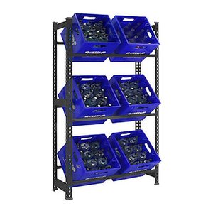 Simonrack Getränkekistenregal SIMONBOTTLE 3 8425437129636 anthrazit 80,0 x 30,0 x 180,0 cm