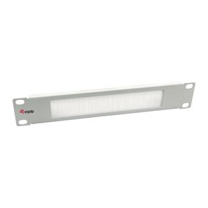 Equip 10" Bürstenblende 1U RAL7035