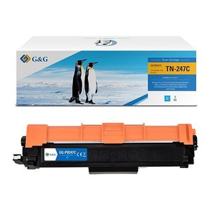 G&G Toner kompatibel mit Brother TN-247C Cyan