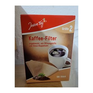 Jeden Tag Gr. 2 Kaffeefilter, 100 St.