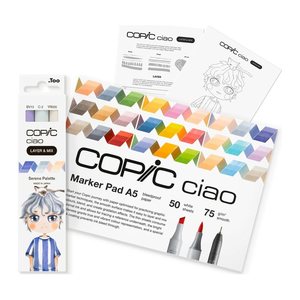 COPIC® Ciao Serene Palette Starter Layoutmarker-Set farbsortiert 1,0 + 6,0 mm, 1 Set