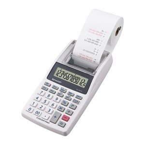 SHARP EL-1611V Tischrechner druckend weiß