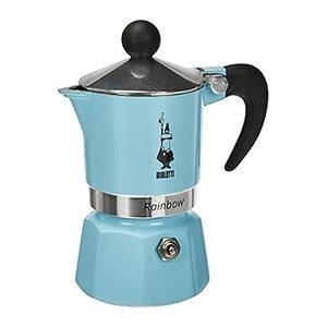 BIALETTI Rainbow Espressokocher blau, 1 Tasse