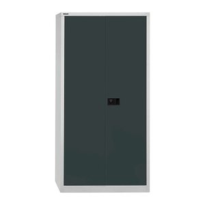 BISLEY Stahlschrank Universal E782A04525 lichtgrau, anthrazitgrau 4 Fachböden 91,4 x 40,0 x 195,0 cm, aufgebaut, 1 St.
