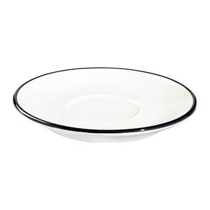 ID Fine Untertassen Modest Black Lona weiß Ø 15,0 cm, 12 St.