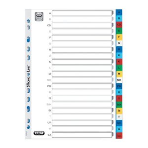 OXFORD Ordnerregister DIN A4 Vollformat 1-5 farbig 5-teilig, 1 Satz