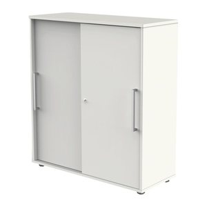 Kerkmann Schiebetürenschrank, 13449110 weiß 2 Fachböden 100,0 x 40,0 x 111,0 cm