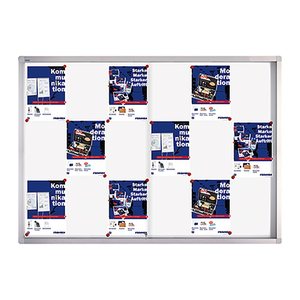FRANKEN Schaukasten PRO silber 18x DIN A4 139,0 x 4,6 x 99,0 cm, 1 St.