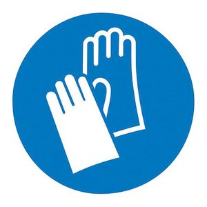 SafetyMarking® Gebotsaufkleber "Handschutz benutzen" rund 10,0 cm, 1 St.