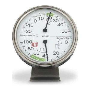 hama Tahiti Thermo-Hygrometer silber, 1 St.