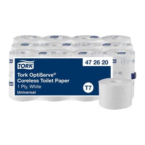 TORK Toilettenpapier OptiServe® T7 Universal 1-lagig Recyclingpapier, 24 Rollen
